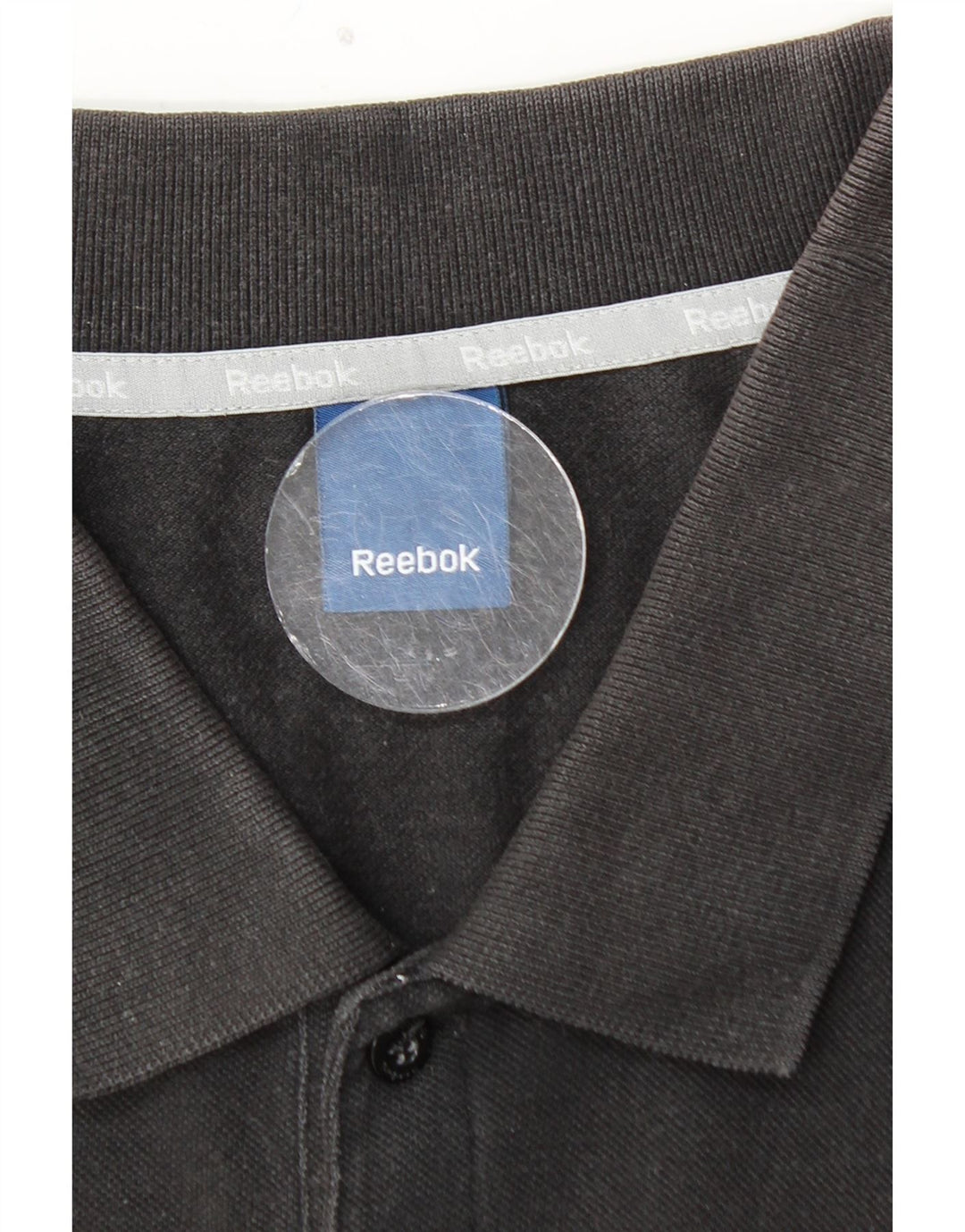 REEBOK Polo Homme Grand Noir Coton