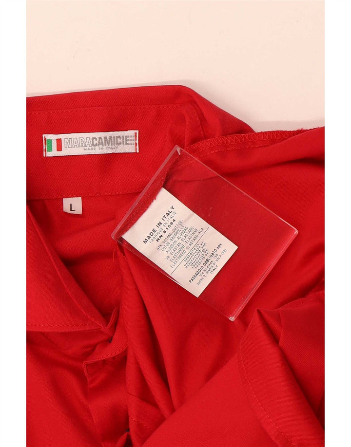 Naracamicie Chemise Homme Grand Coton Rouge