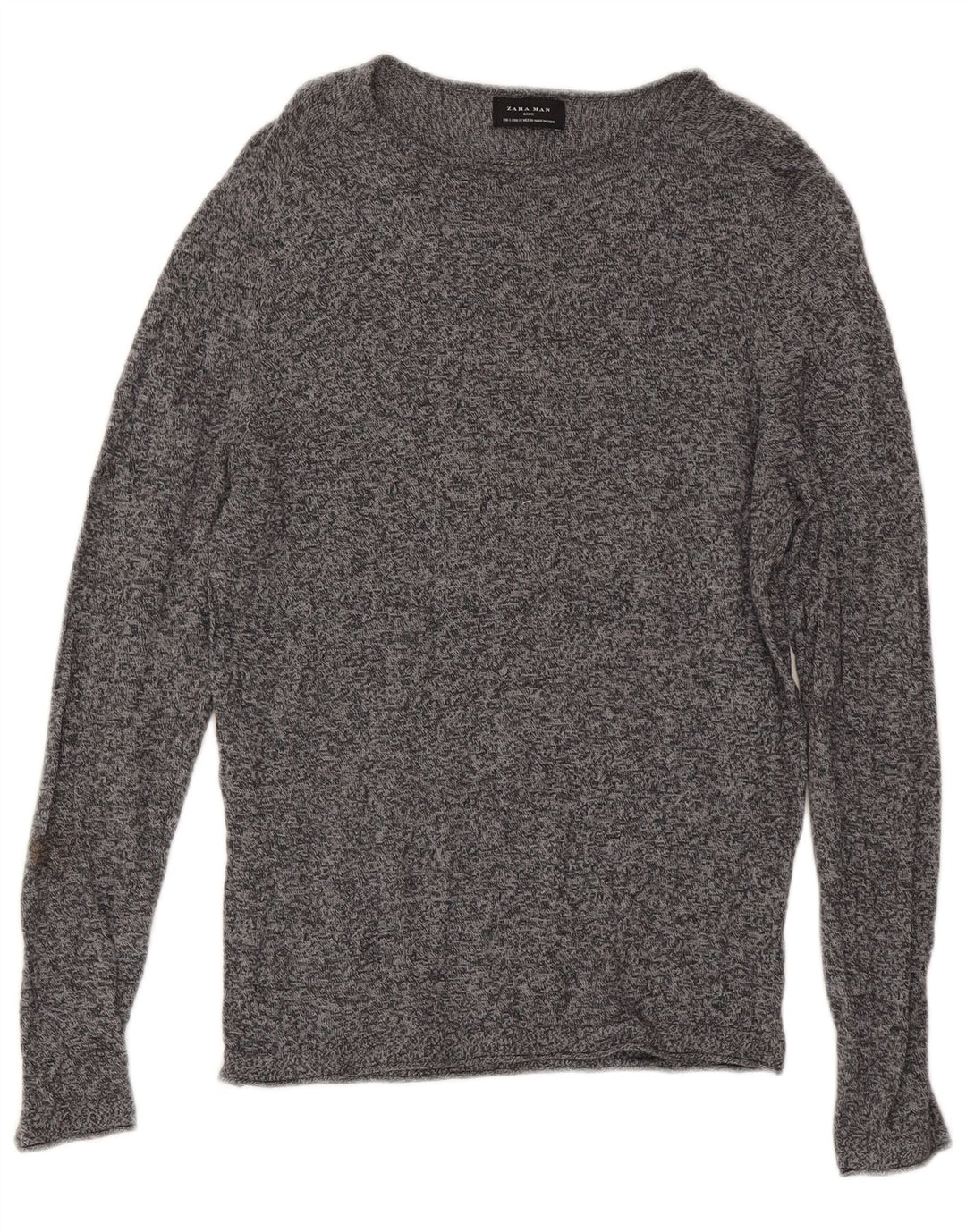 Zara Homme Top Manches Longues Petit Gris Moucheté