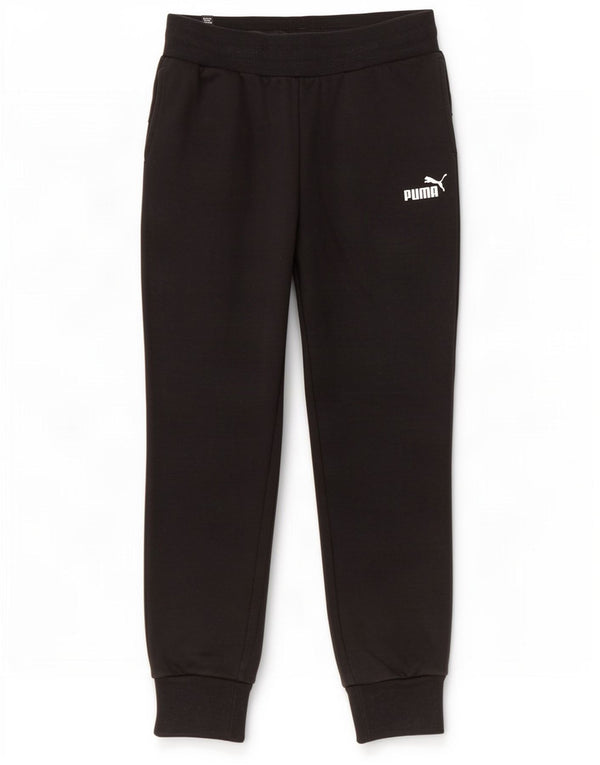 Puma Pantalon de survêtement pour femme Joggers UK 10 Small Noir Coton