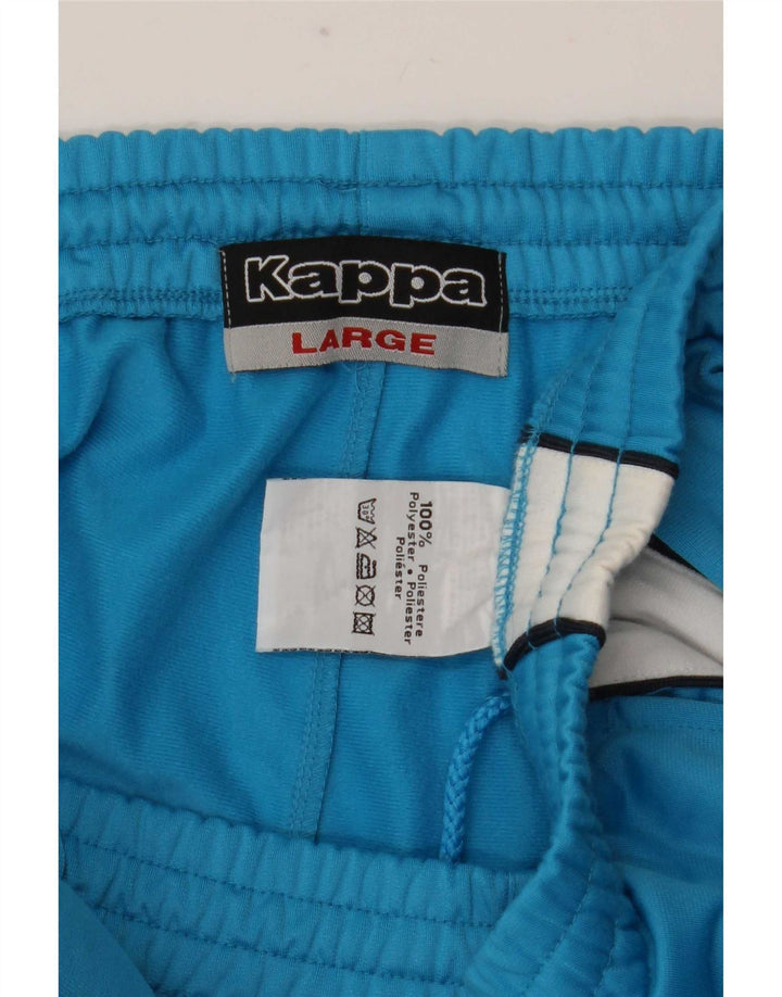Kappa Pantalon de Survêtement Homme Large Bleu Colorblock Polyester