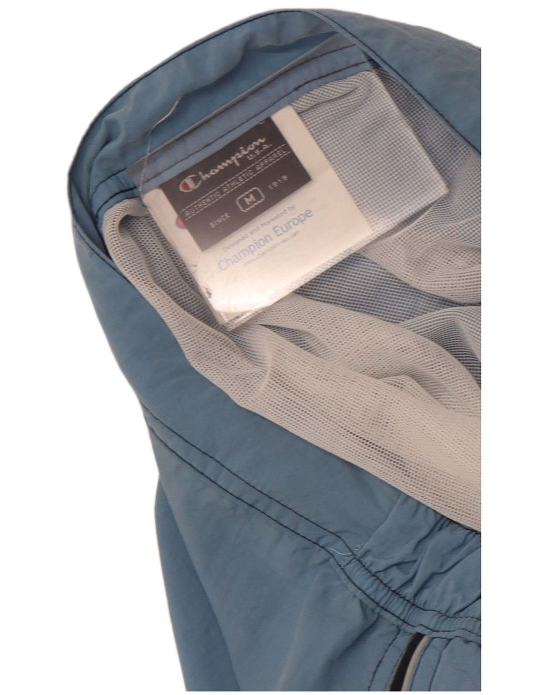 Champion Short de Bain Graphique Homme Bleu Moyen Polyamide