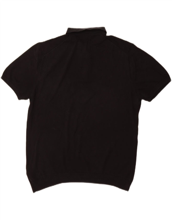 Marks & Spencer Pull à col polo autographe pour homme, grand noir