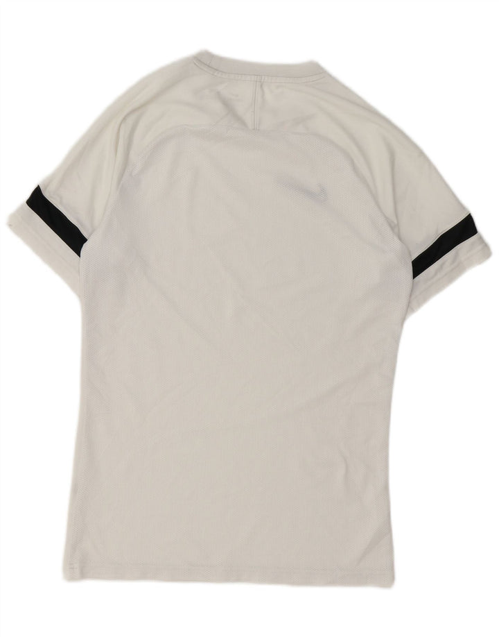 Nike Hommes Dri Fit T-Shirt Haut Petit Blanc Colorblock