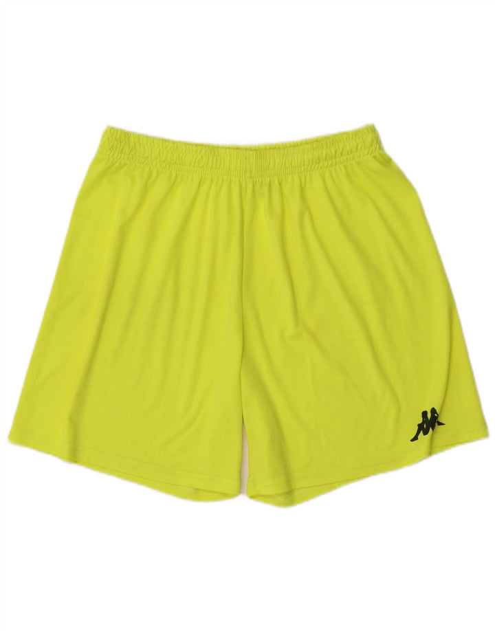 KAPPA Short de Sport Homme XL Jaune Polyester