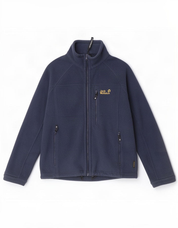 Jack Wolfskin Veste polaire doublée pour homme UK 36/38 Bleu marine moyen Polyester