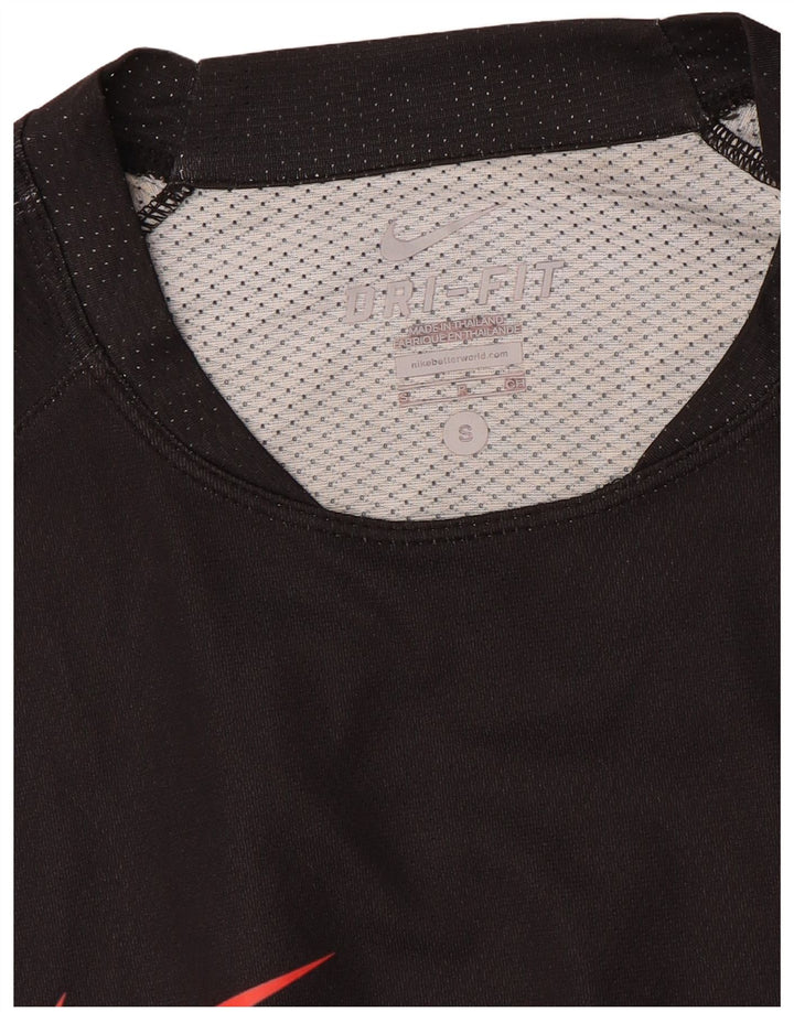 NIKE T-shirt Dri Fit pour hommes, petit, noir, colour block