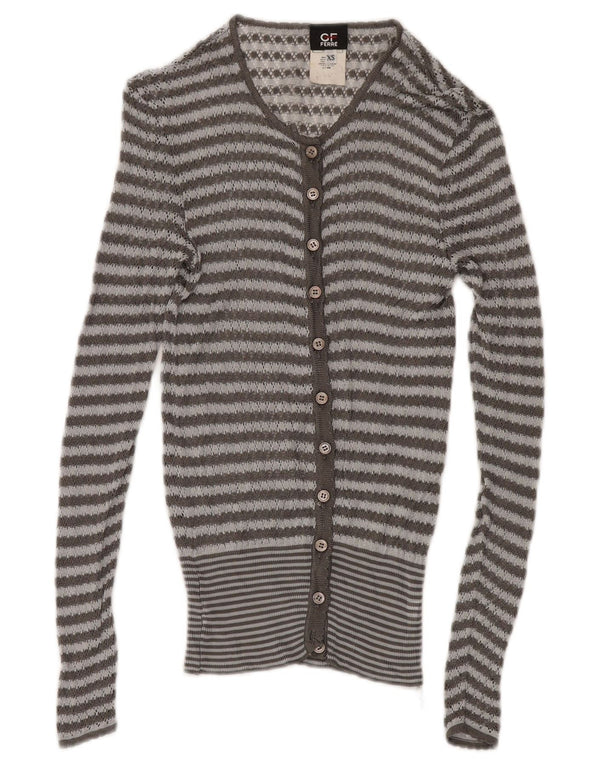 GF FERRE Ensemble 2 pièces transparent pour femme UK 4 XS Gris rayé