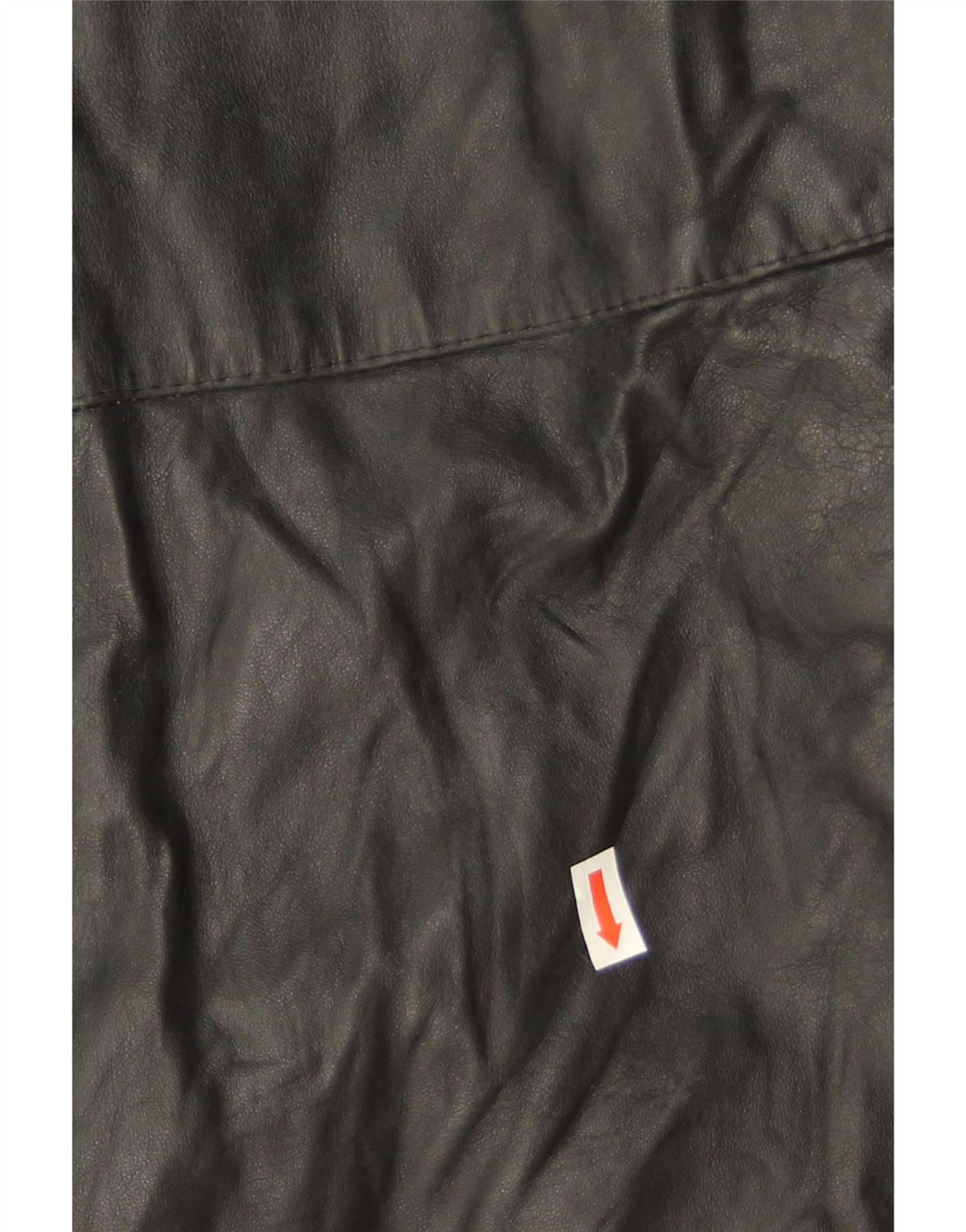 manteau en cuir surdimensionné femme vintage IT 46 Grand cuir noir