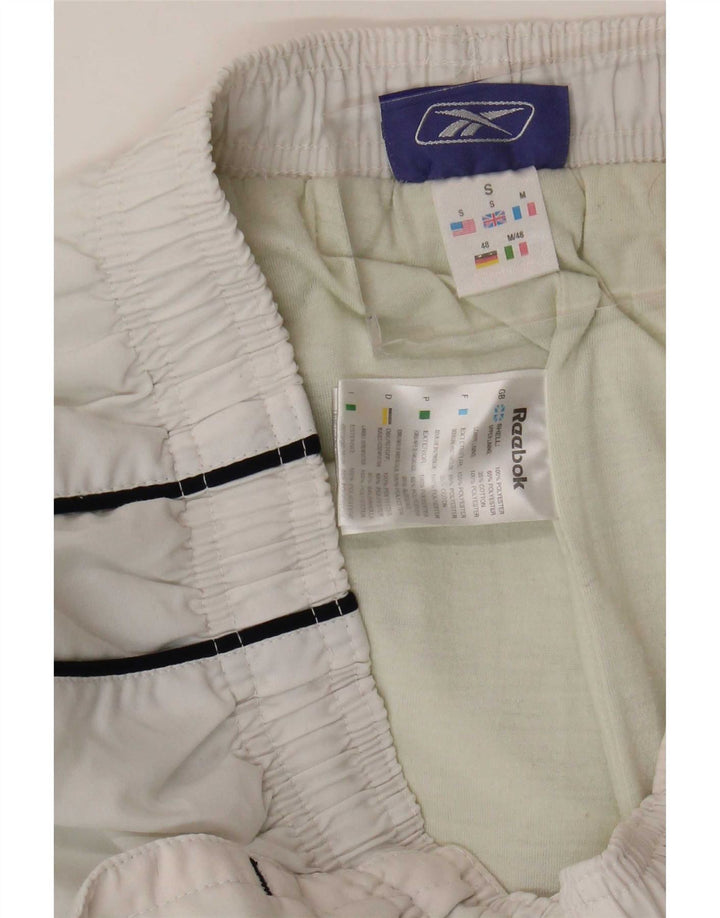 Reebok Pantalon de Survêtement Graphic Homme Joggers Small Blanc Polyester