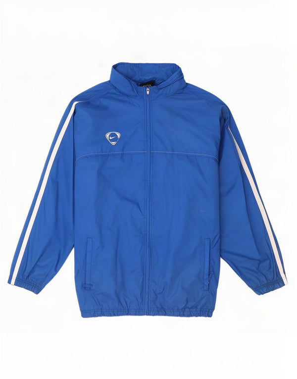 Nike Veste de survêtement à capuche pour homme UK 42/44 Large Bleu Colorblock Nylon
