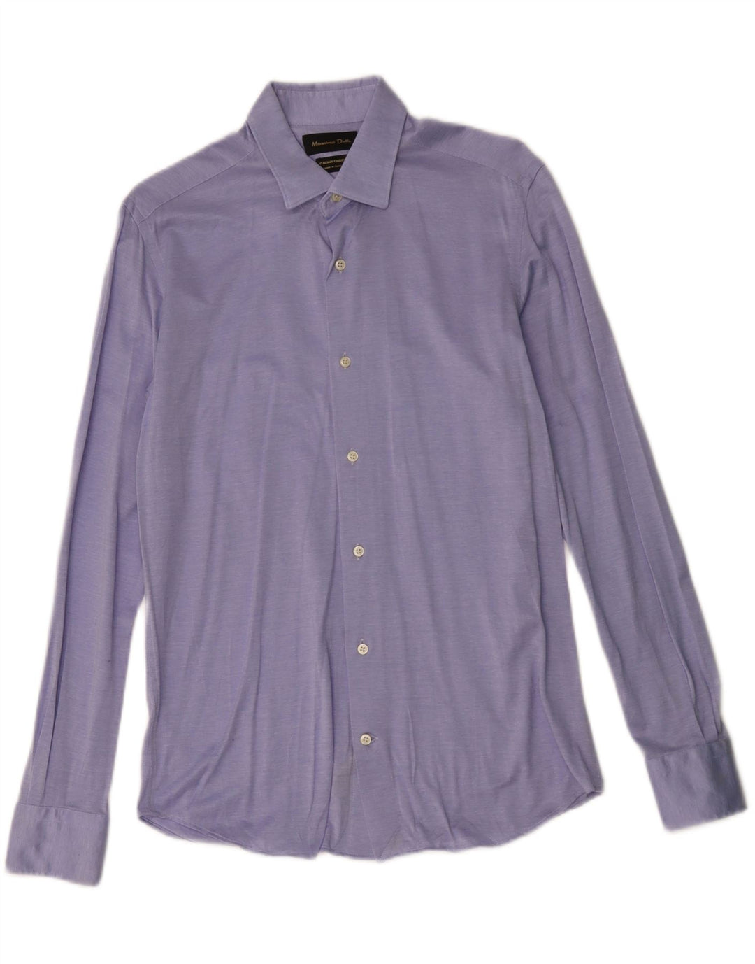 MASSIMO DUTTI Mens Shirt Small Blue Cotton