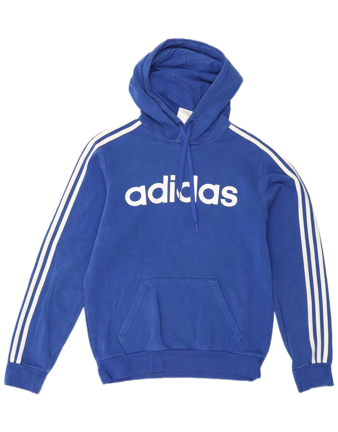 ADIDAS Pull à capuche graphique pour hommes, petit coton bleu