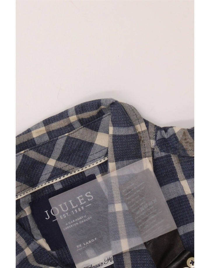 JOULES Chemise Homme 2XL Bleu Marine Carreaux Coton