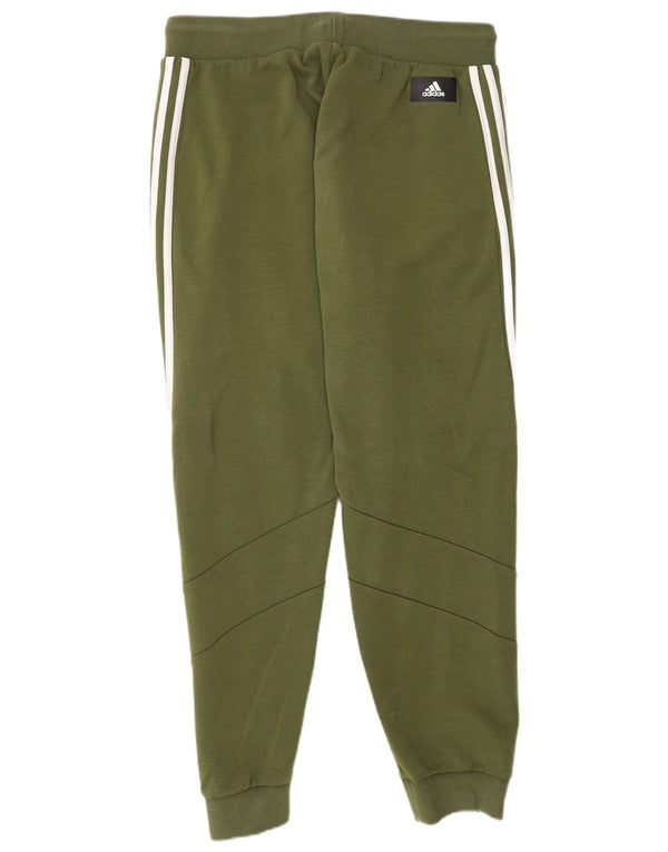 Adidas Pantalon de survêtement pour homme en coton kaki Taille L