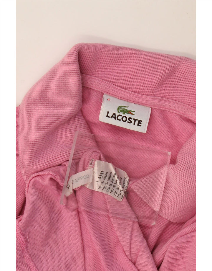 LACOSTE Polo Homme Taille 4 Coton Rose Moyen