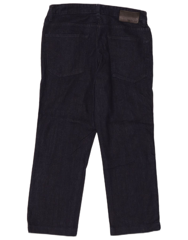 Calvin Klein Jean Slim Fit Droit Homme W34 L26 Bleu Marine Coton