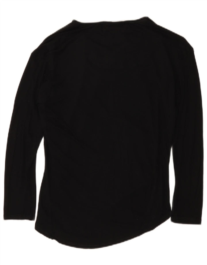 Desigual Haut graphique à manches longues pour femme UK 10 Small Noir Géométrique