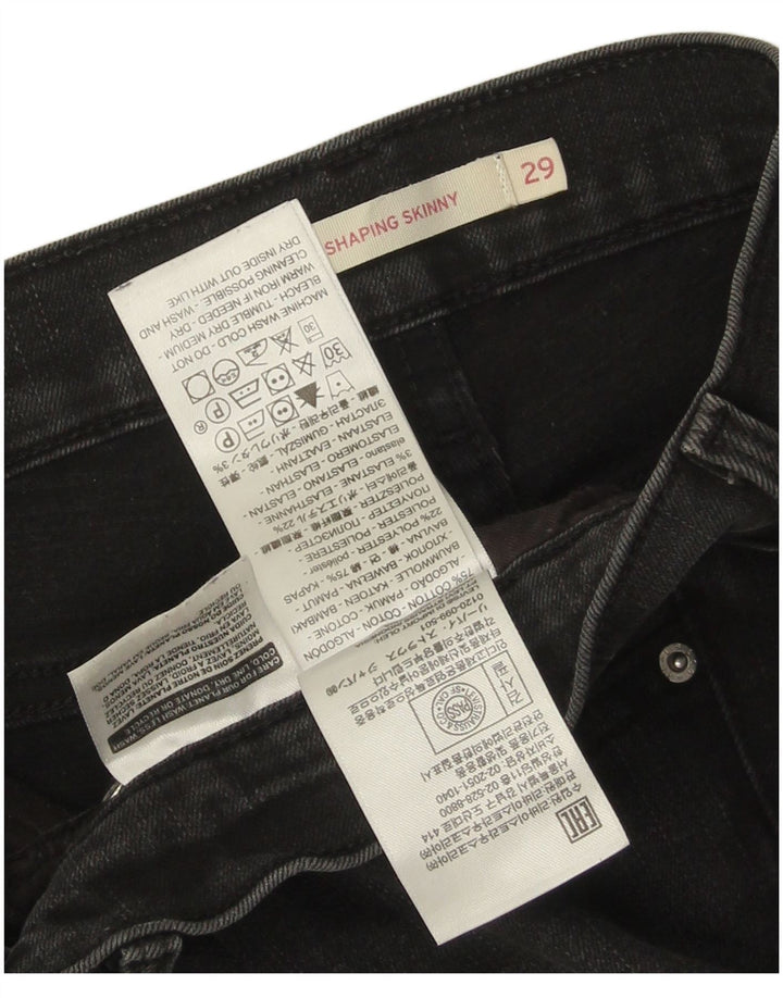LEVI'S Jean Skinny 311 Shaping Femme W29 L25 Coton Noir