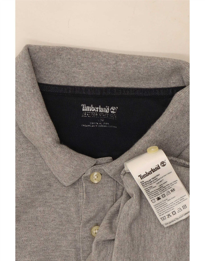 Timberland Polo Homme Grand Gris Coton