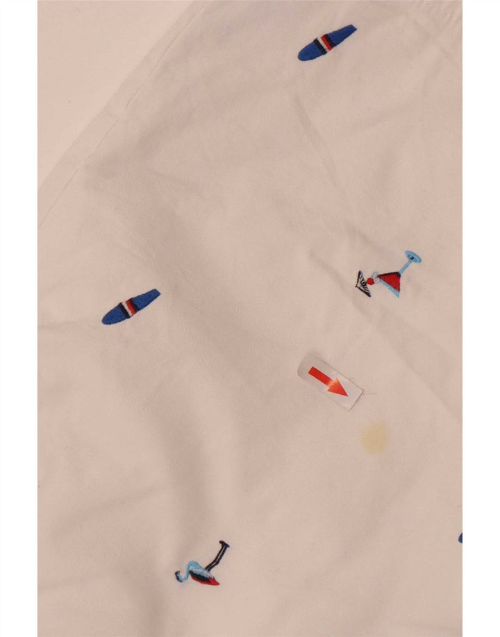 Tommy Hilfiger Short Chino Graphique W31 Homme Blanc Moyen