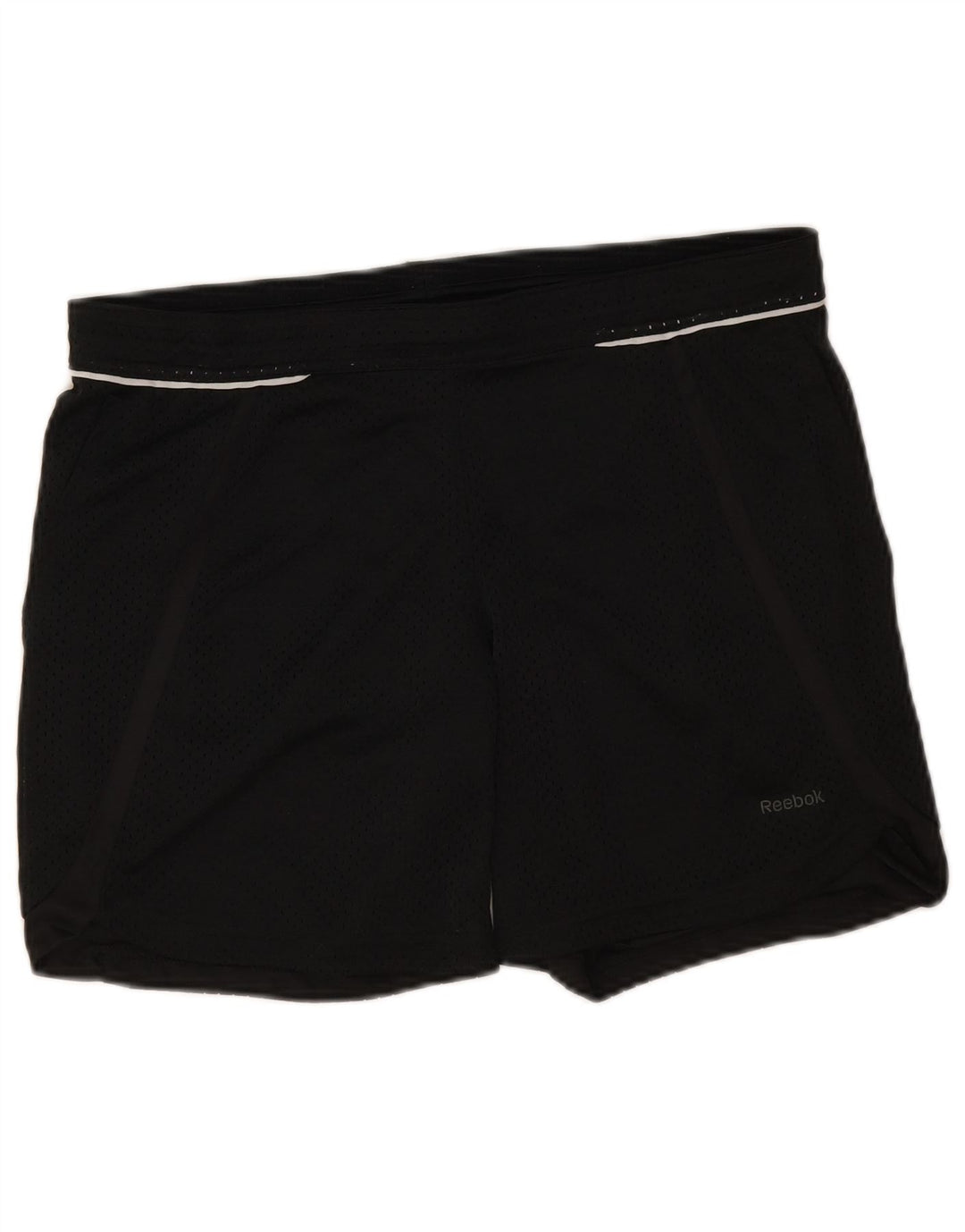 Reebok Short de sport pour femme UK 8/10 Petit Noir Polyester