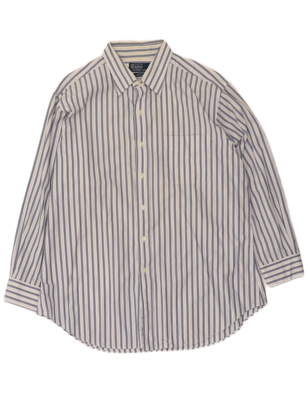Polo Ralph Lauren Chemise homme Taille 17 XL Coton rayé blanc