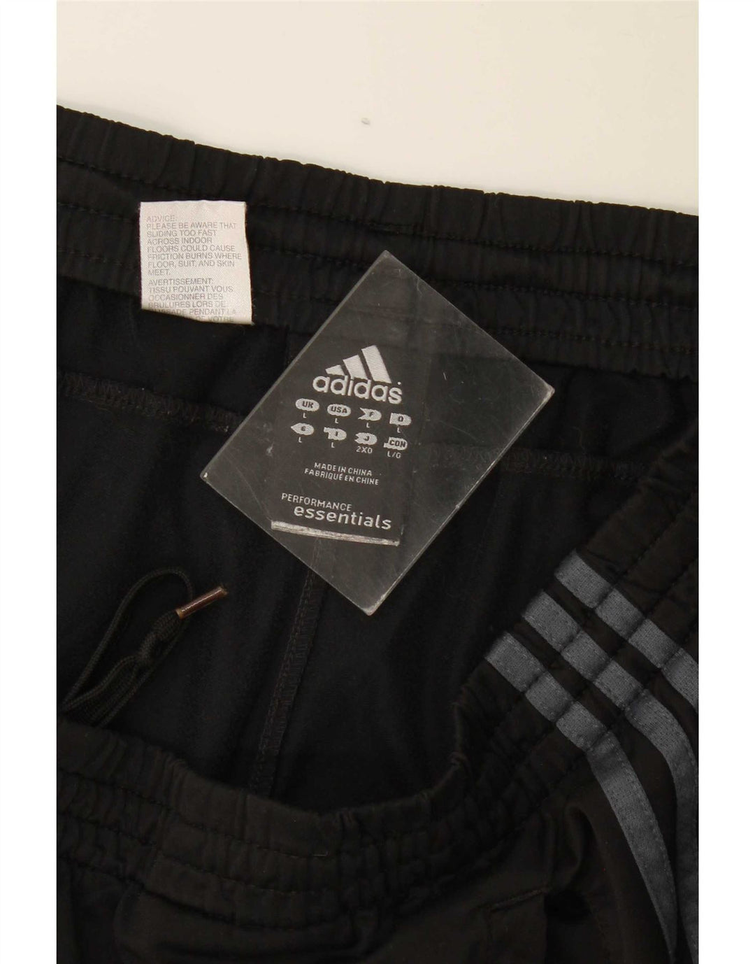 Adidas Short de sport pour homme Large Noir Polyester