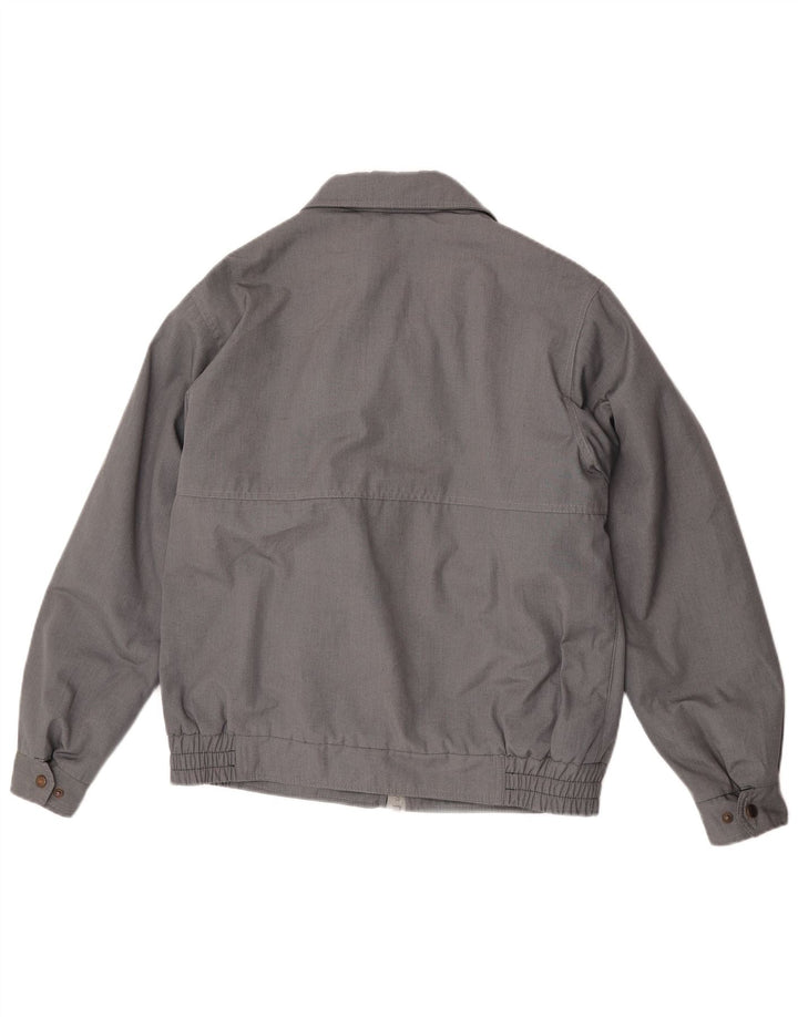 vintage Mens Bomber Coupe-vent Veste UK 38 Gris Moyen