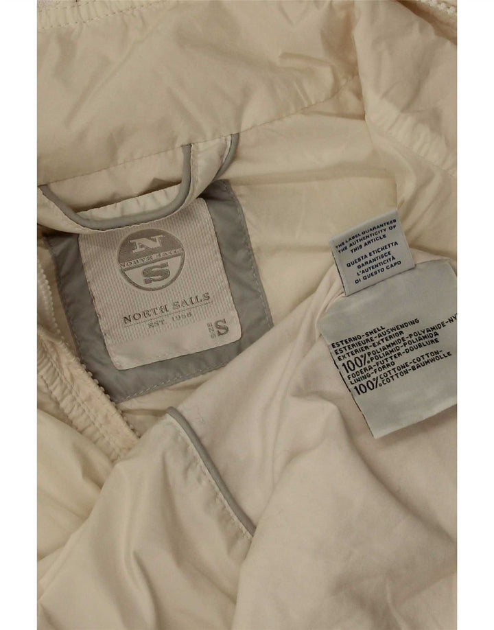 North Sails Veste Bomber Femme UK 10 Petit Blanc Polyamide