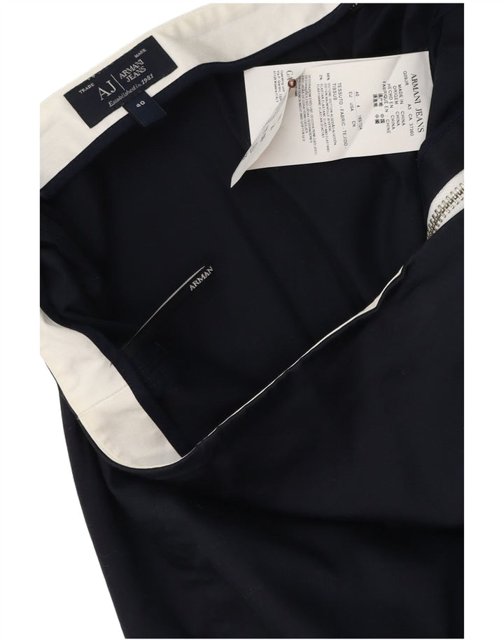 Jupe droite femme Armani EU 40 Medium W30 coton bleu marine