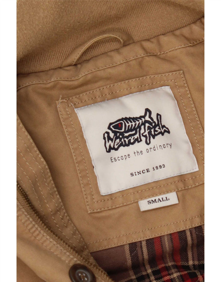 Weird Fish Veste utilitaire pour homme UK 36 Petit Marron