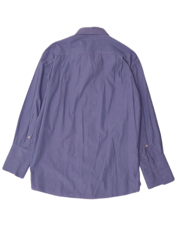 PIERRE CARDIN Chemise formelle homme taille 17 XL bleu à fines rayures