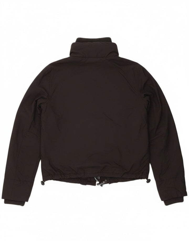 Superdry Veste de pluie graphique pour femme UK 14 Medium Black Nylon