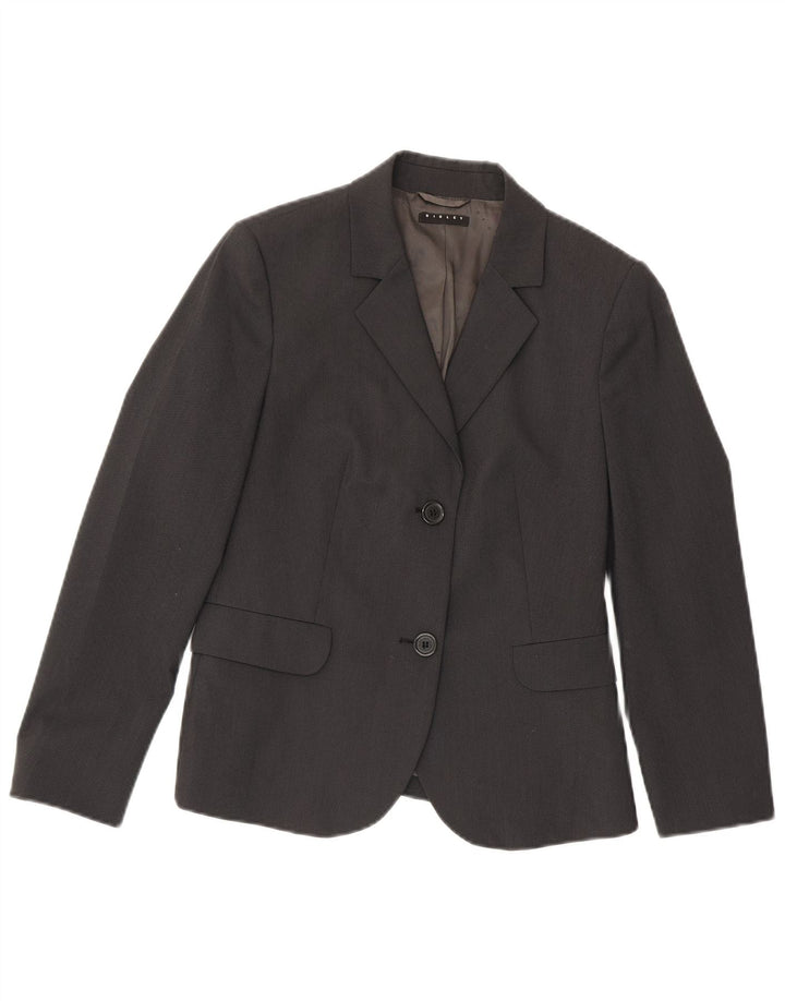Sisley Veste Blazer 2 Boutons IT 42 Gris Moyen Polyester Femme