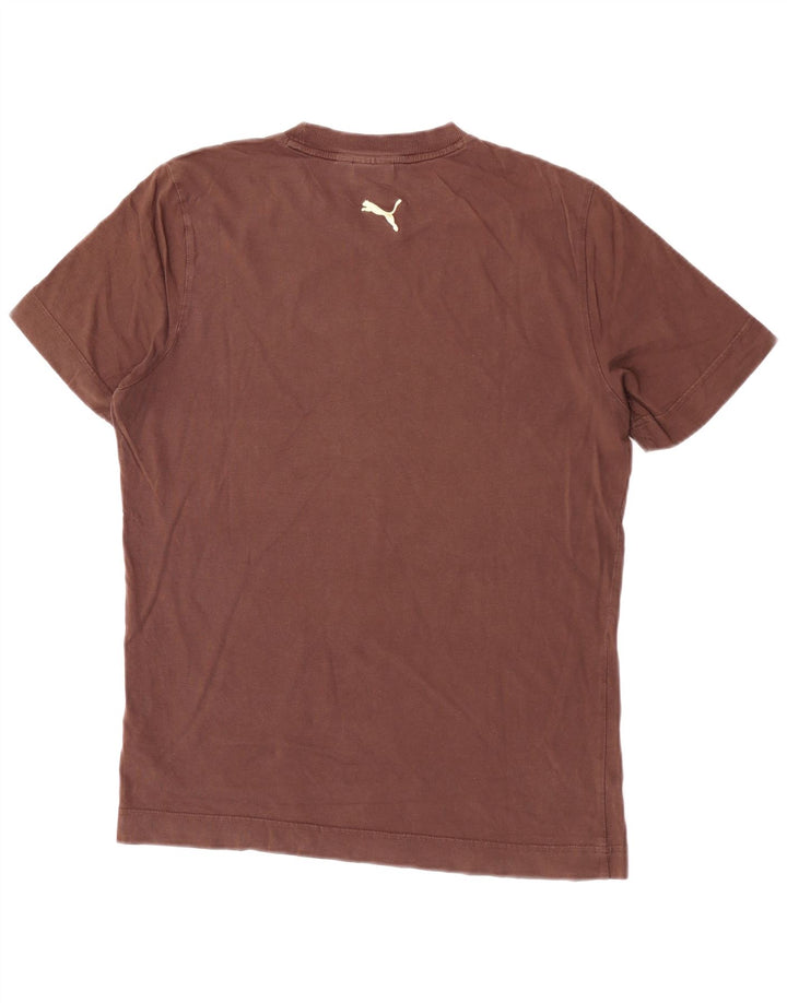 Puma T-Shirt Graphique Homme Marron Moyen
