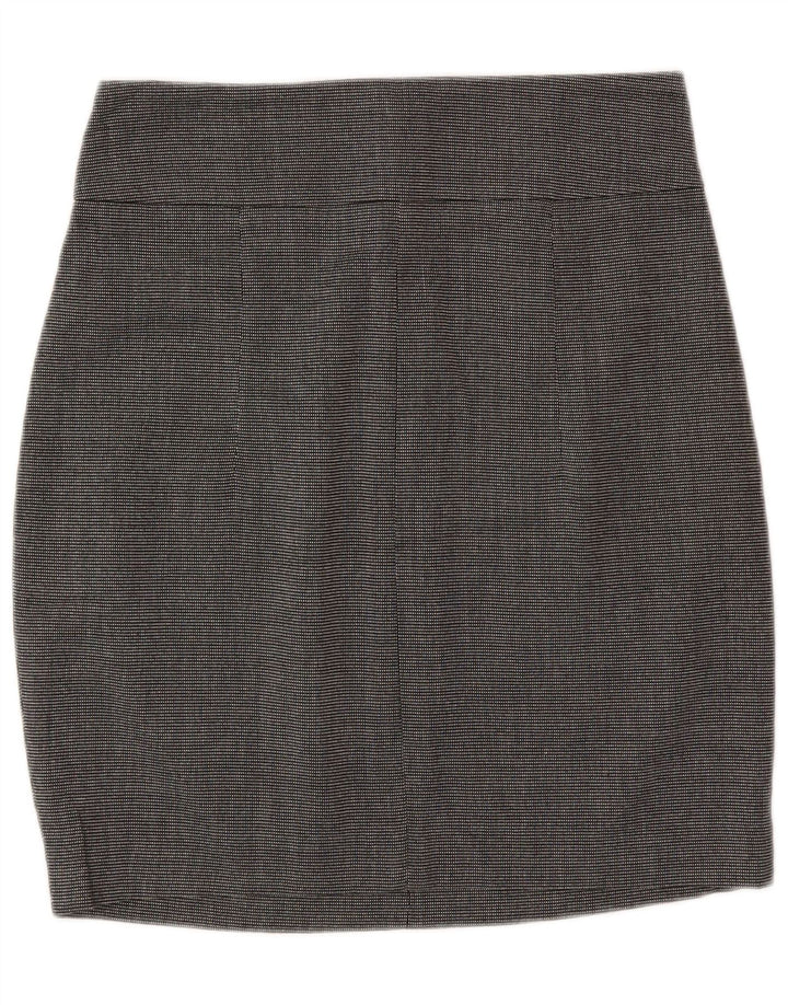 Jupe Crayon Femme Zara Petite W26 Polyester Taché Gris