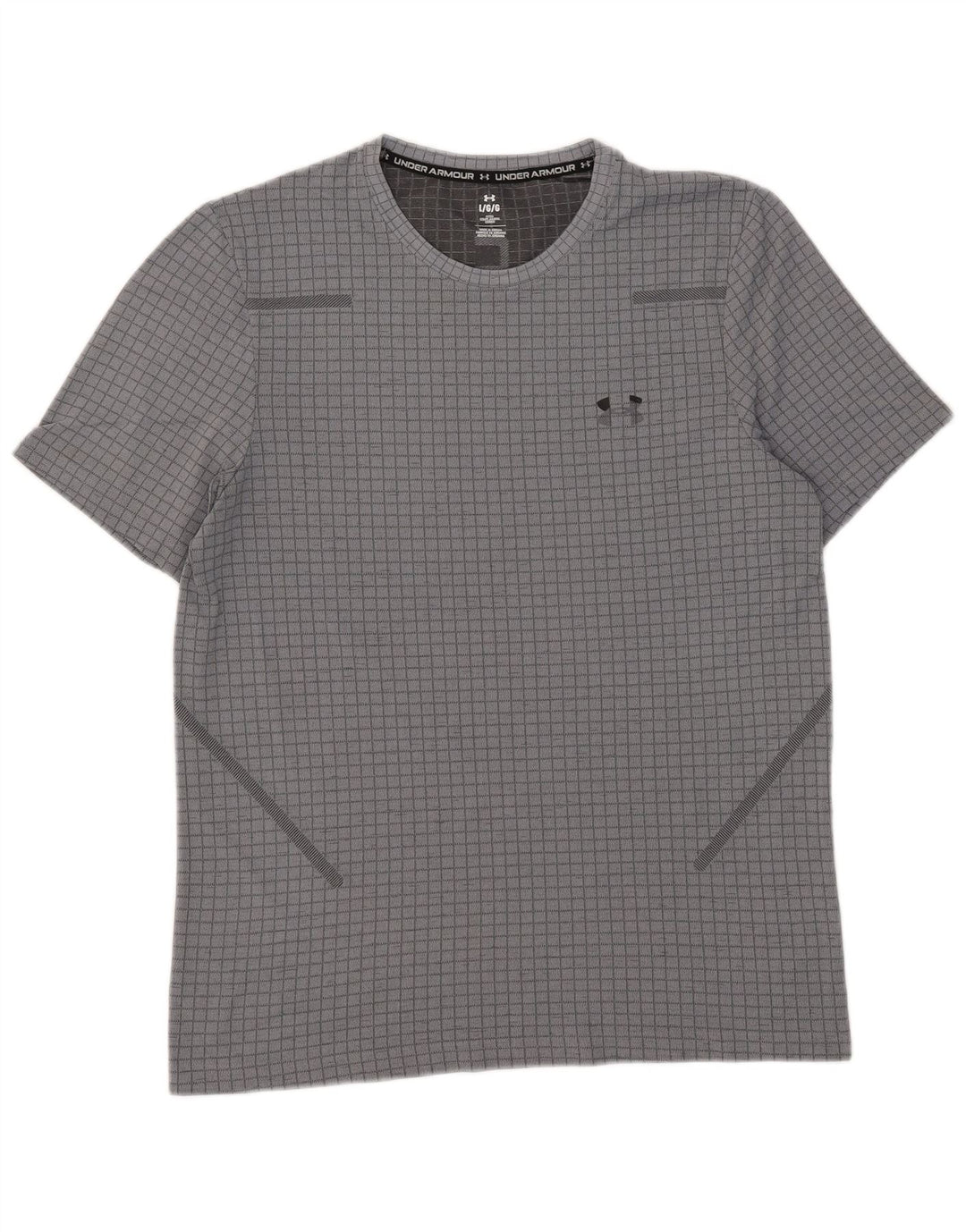 Under Armour T-Shirt Homme Grand Carreau Gris