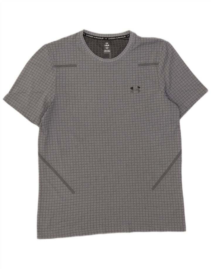 Under Armour T-Shirt Homme Grand Carreau Gris