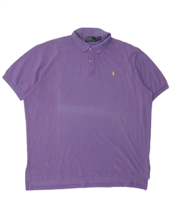POLO RALPH LAUREN Polo Homme 2XL Violet Coton