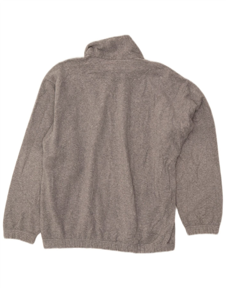 SERGIO TACCHINI Pull Polaire Col Zippé Homme Grand Gris