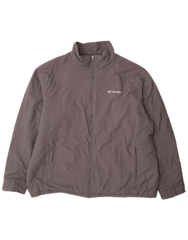 Columbia Veste coupe-vent pour homme UK 44 2XL Gris Nylon