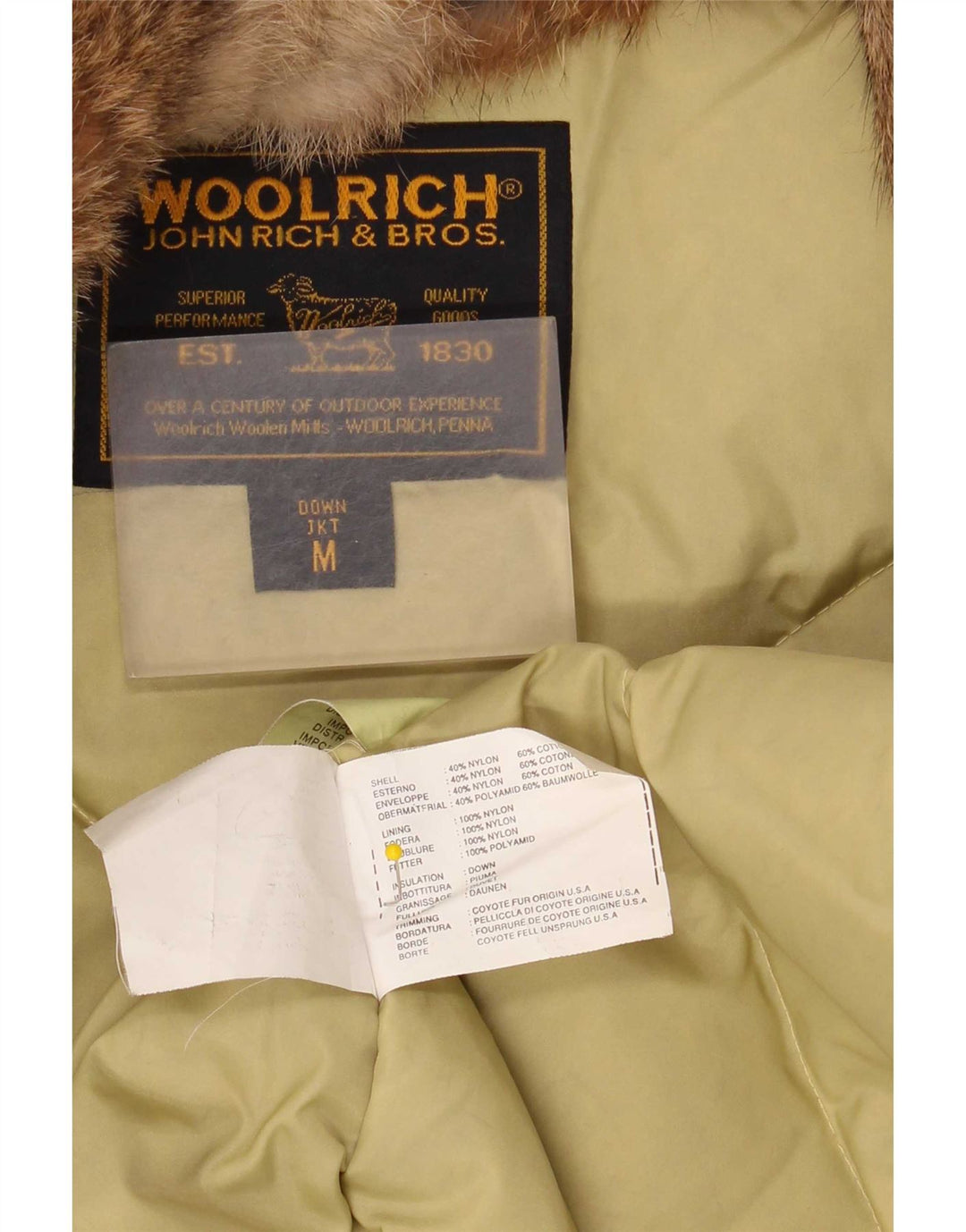 Woolrich Veste matelassée pour femme UK 44 Nylon beige moyen