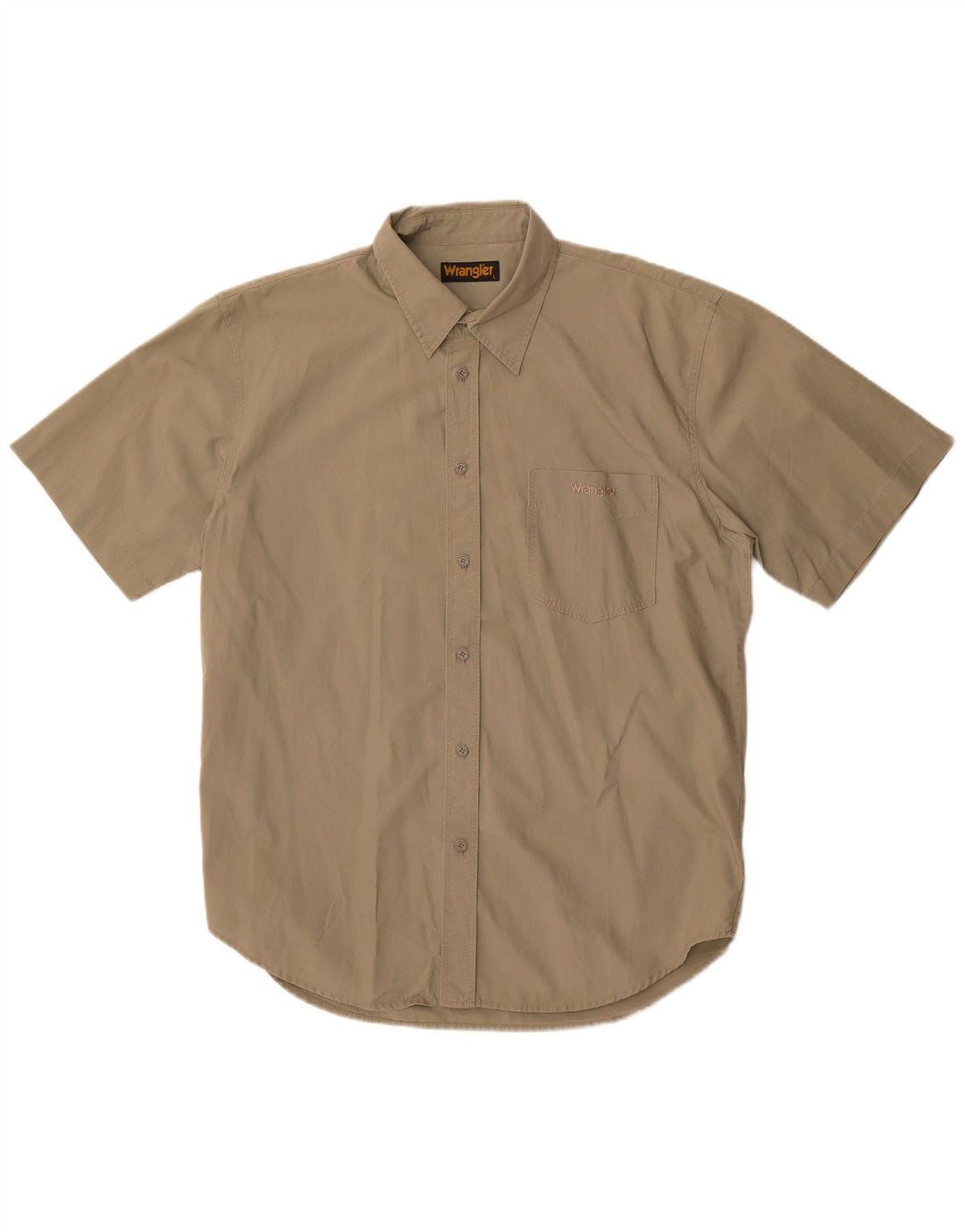 Wrangler Chemise à manches courtes pour homme Grand coton kaki