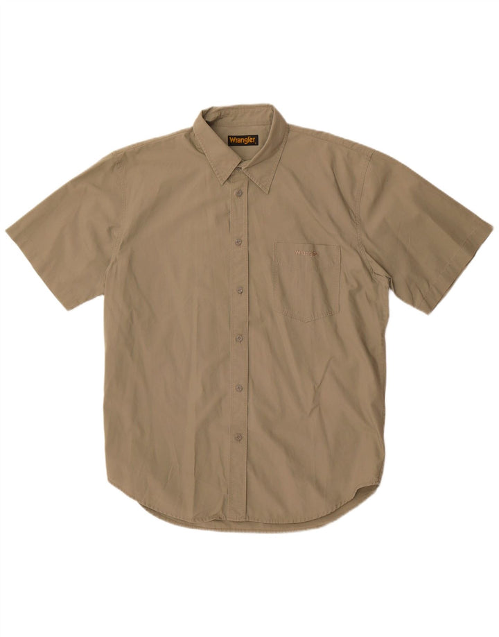 Wrangler Chemise à manches courtes pour homme Grand coton kaki