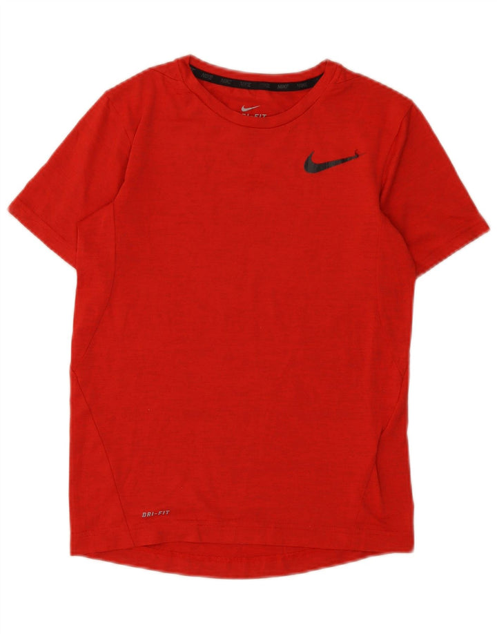 Nike Garçon Dri Fit T-Shirt Top 10-11 ans Polyester Moucheté Rouge Moyen