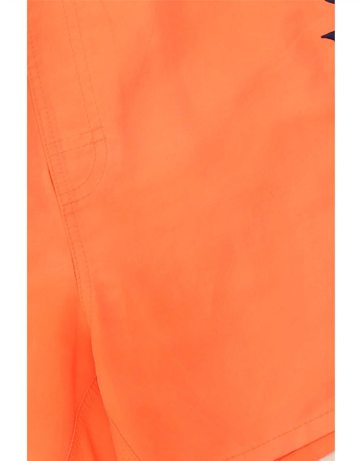 Sundek Short de bain graphique pour homme en polyester orange moyen