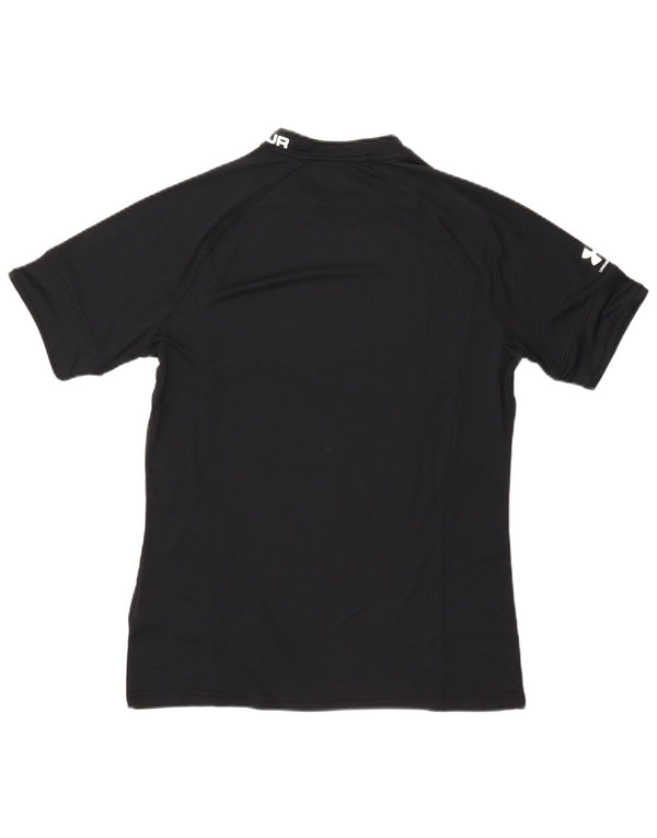 Under Armour Mens Heat Gear Graphic T-Shirt Top Large Black Polyester