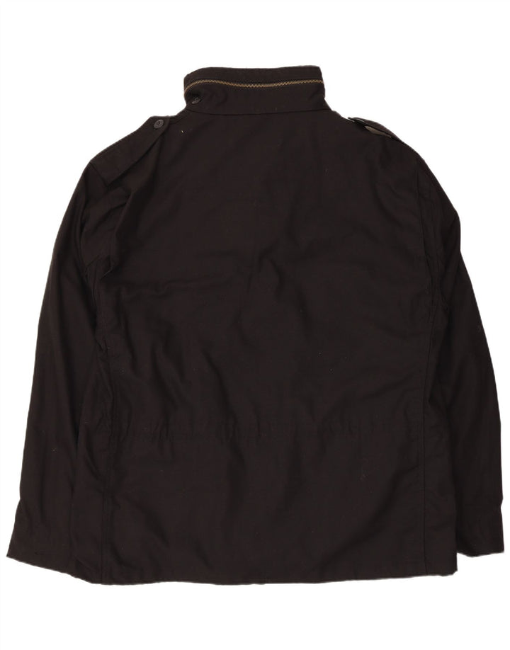 veste utilitaire vintage pour hommes UK 44 2XL Polyester noir