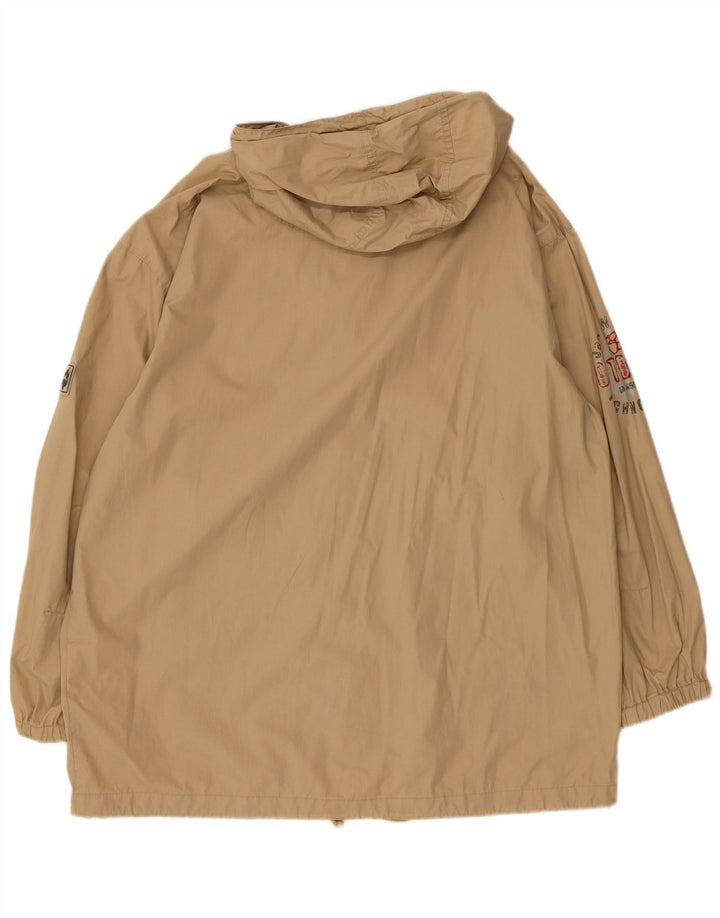 Jack Wolfskin Veste bomber à capuche graphique pour homme UK 36/38 Beige moyen